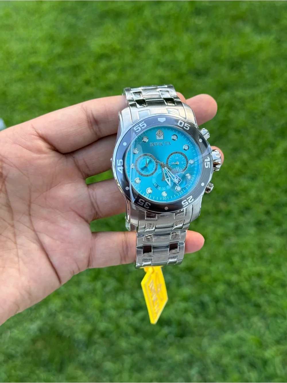 Invicta Men’s Turquoise Dial Stainless Steel pro diver  Watch